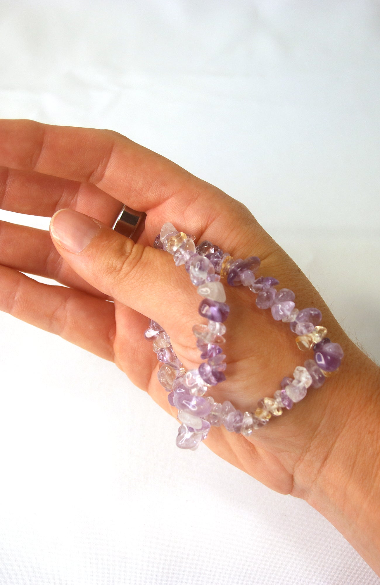 Ametrine Chip Bracelet AA
